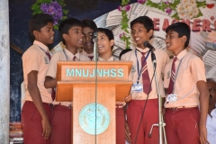 TEACHER'S DAY CELEBRATION 07.09.2016 - GROUP OF STUDENTS FELICITATING THE TEACHERS BY SINGING